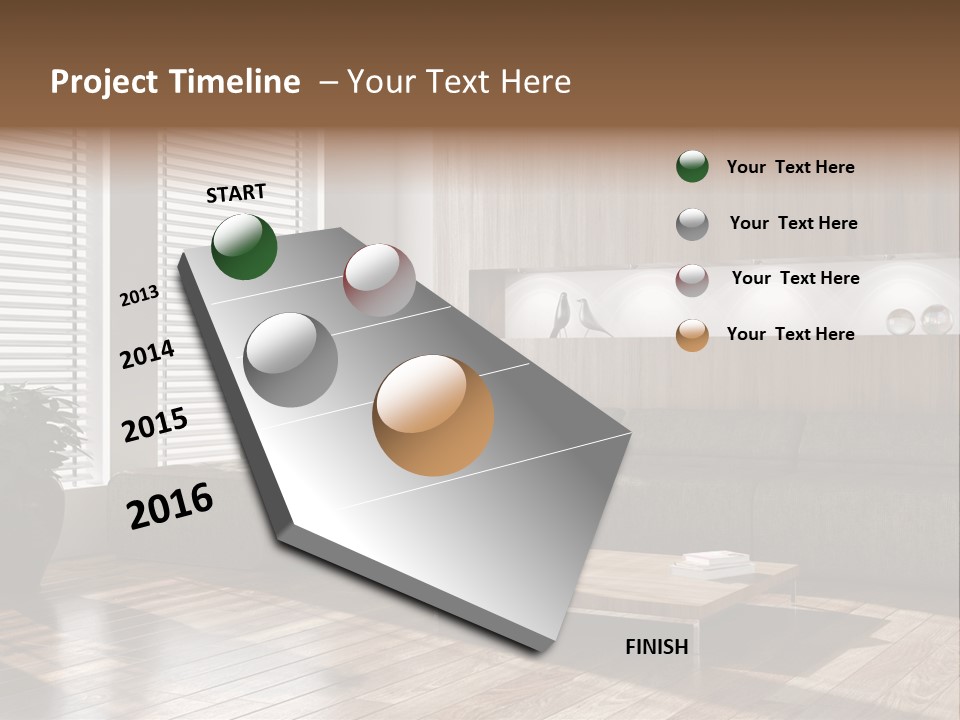 Nuovo Moderna Living Room PowerPoint Template