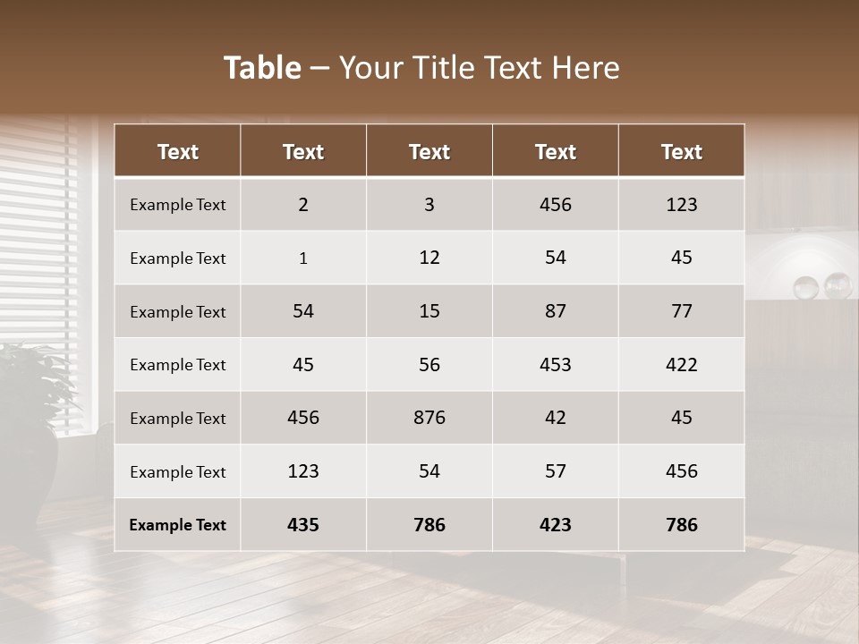 Nuovo Moderna Living Room PowerPoint Template