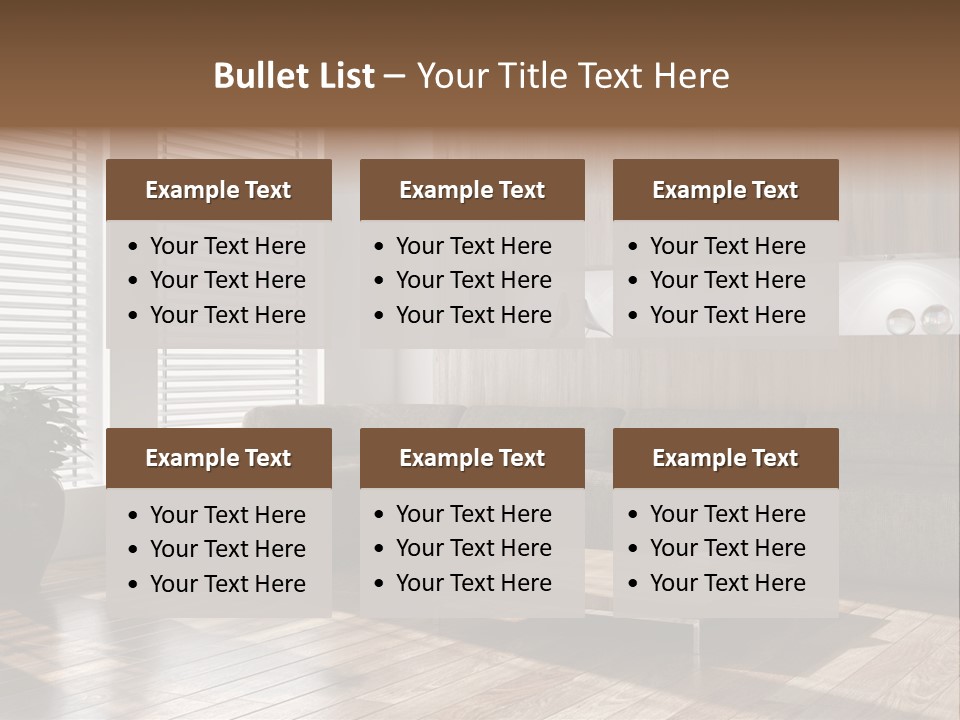 Nuovo Moderna Living Room PowerPoint Template