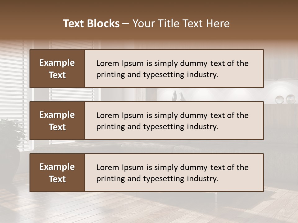 Nuovo Moderna Living Room PowerPoint Template