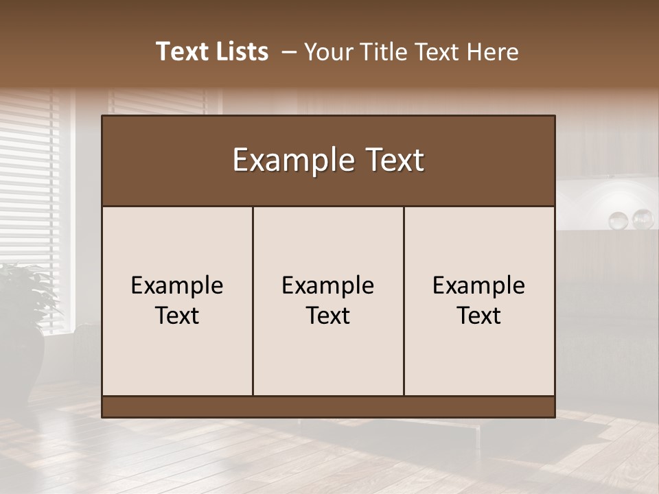 Nuovo Moderna Living Room PowerPoint Template