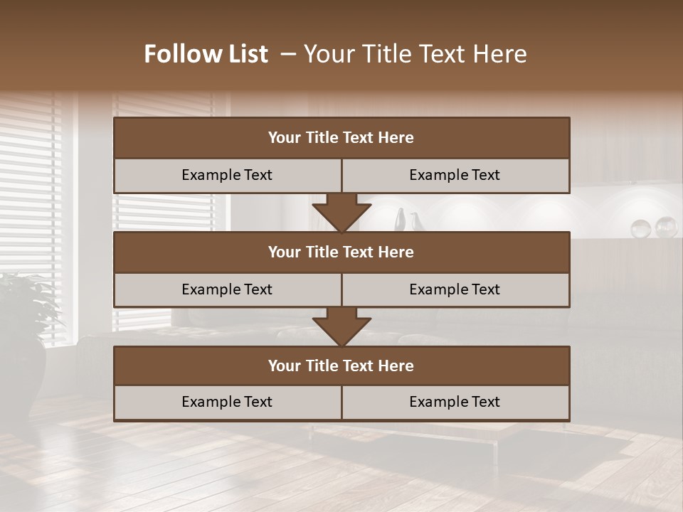 Nuovo Moderna Living Room PowerPoint Template