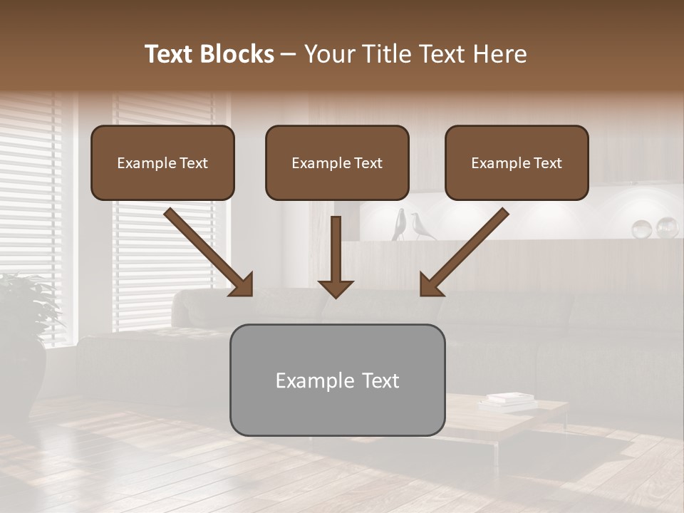 Nuovo Moderna Living Room PowerPoint Template