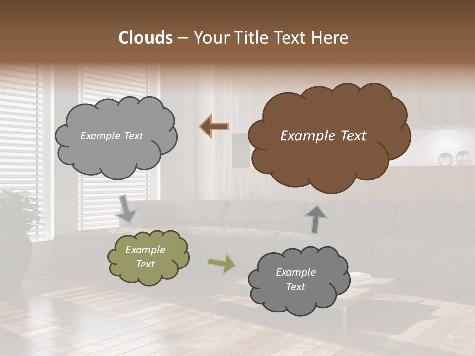 Nuovo Moderna Living Room PowerPoint Template