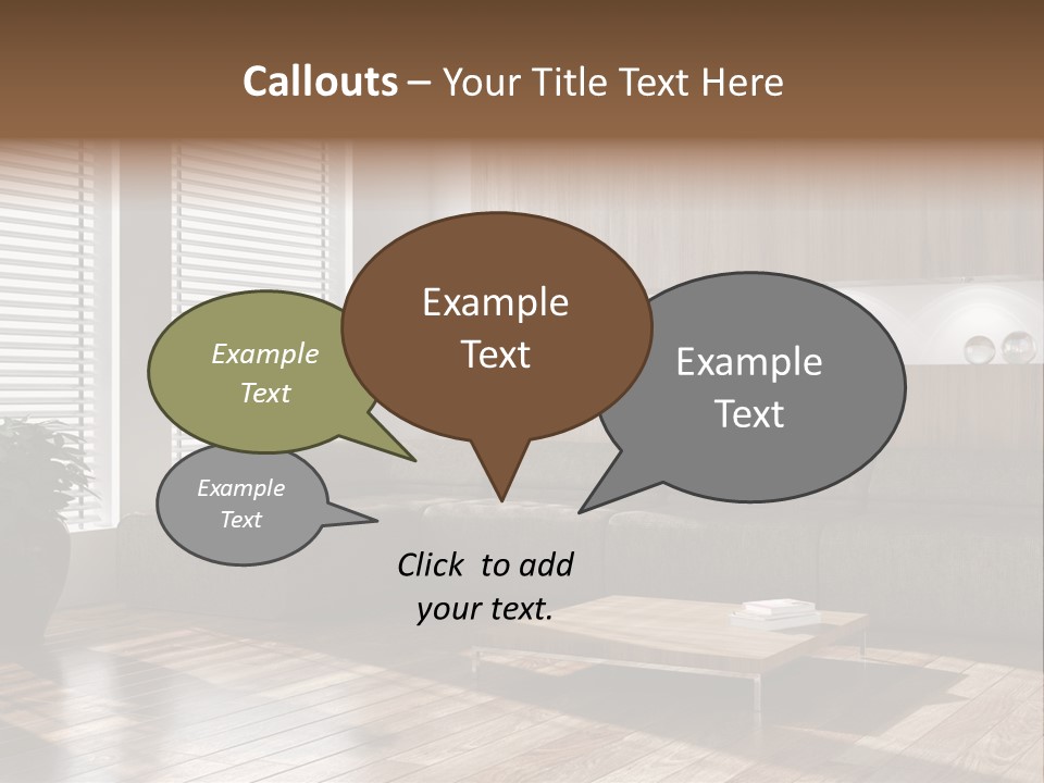 Nuovo Moderna Living Room PowerPoint Template