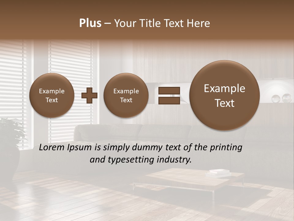 Nuovo Moderna Living Room PowerPoint Template