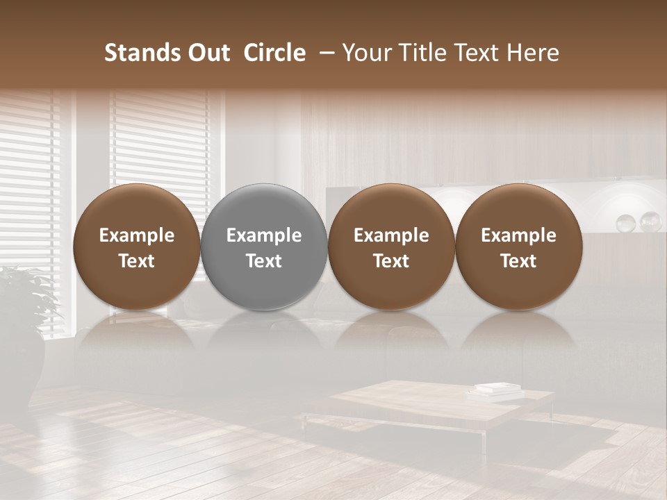 Nuovo Moderna Living Room PowerPoint Template