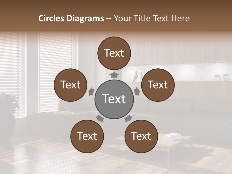 Nuovo Moderna Living Room PowerPoint Template