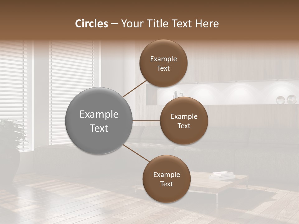 Nuovo Moderna Living Room PowerPoint Template