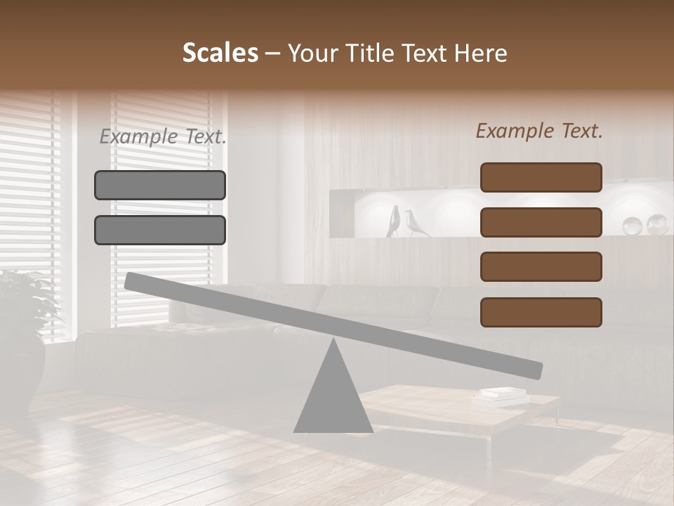 Nuovo Moderna Living Room PowerPoint Template