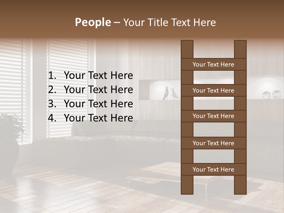 Nuovo Moderna Living Room PowerPoint Template