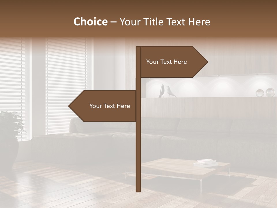 Nuovo Moderna Living Room PowerPoint Template