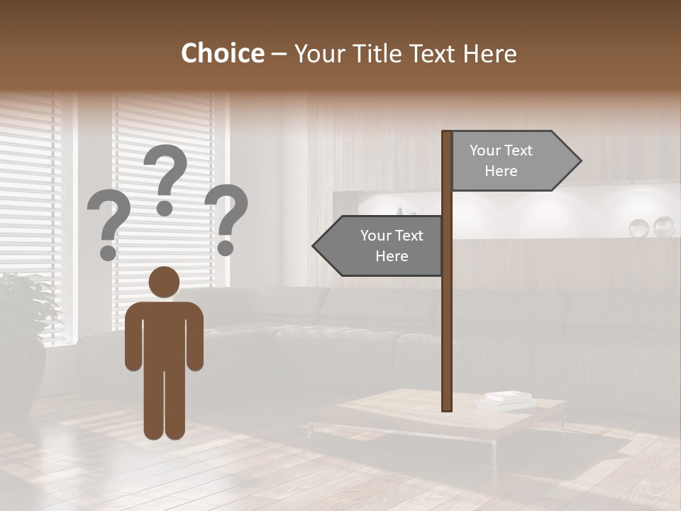 Nuovo Moderna Living Room PowerPoint Template