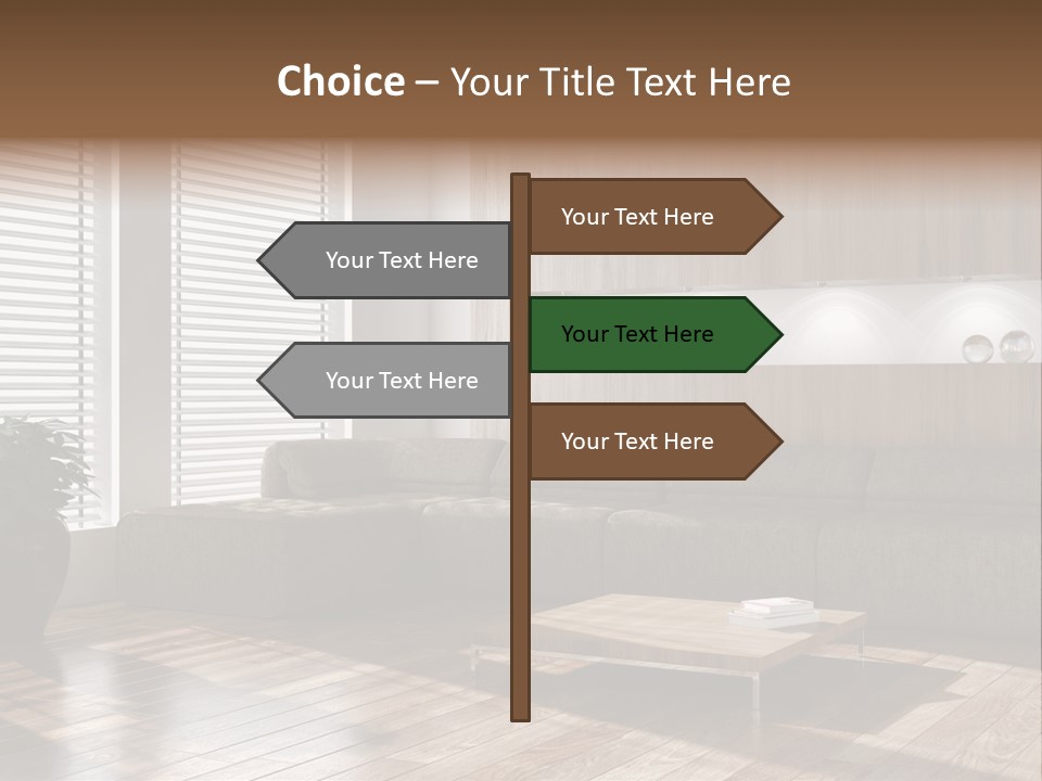 Nuovo Moderna Living Room PowerPoint Template
