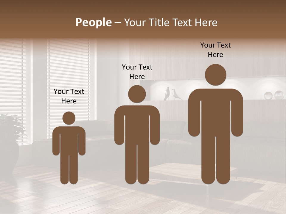 Nuovo Moderna Living Room PowerPoint Template