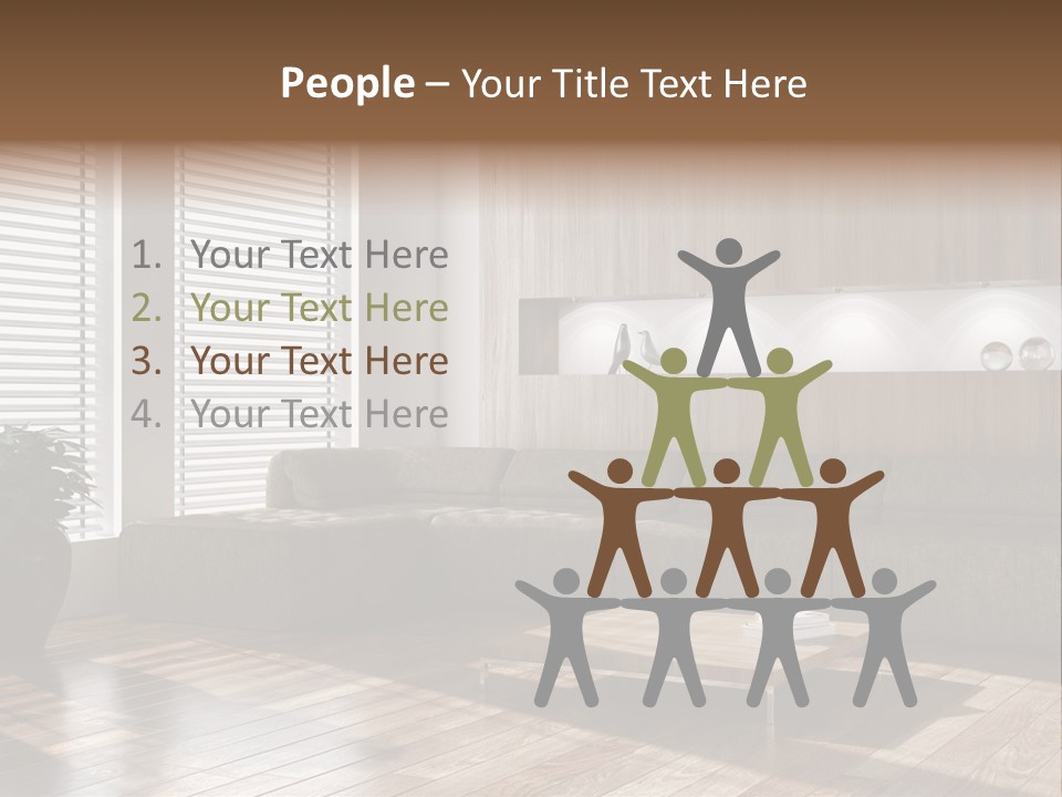 Nuovo Moderna Living Room PowerPoint Template
