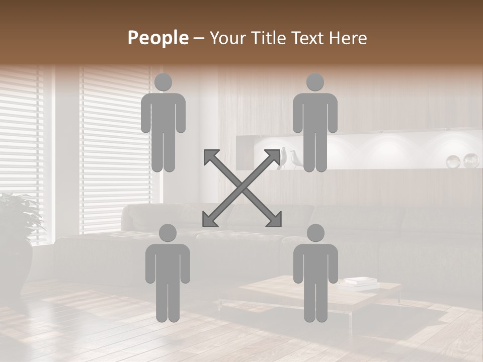 Nuovo Moderna Living Room PowerPoint Template