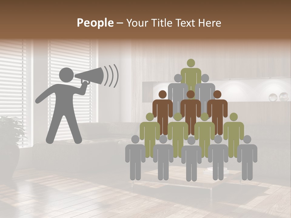 Nuovo Moderna Living Room PowerPoint Template