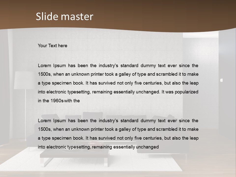 Nuovo Architettura Accogliente PowerPoint Template
