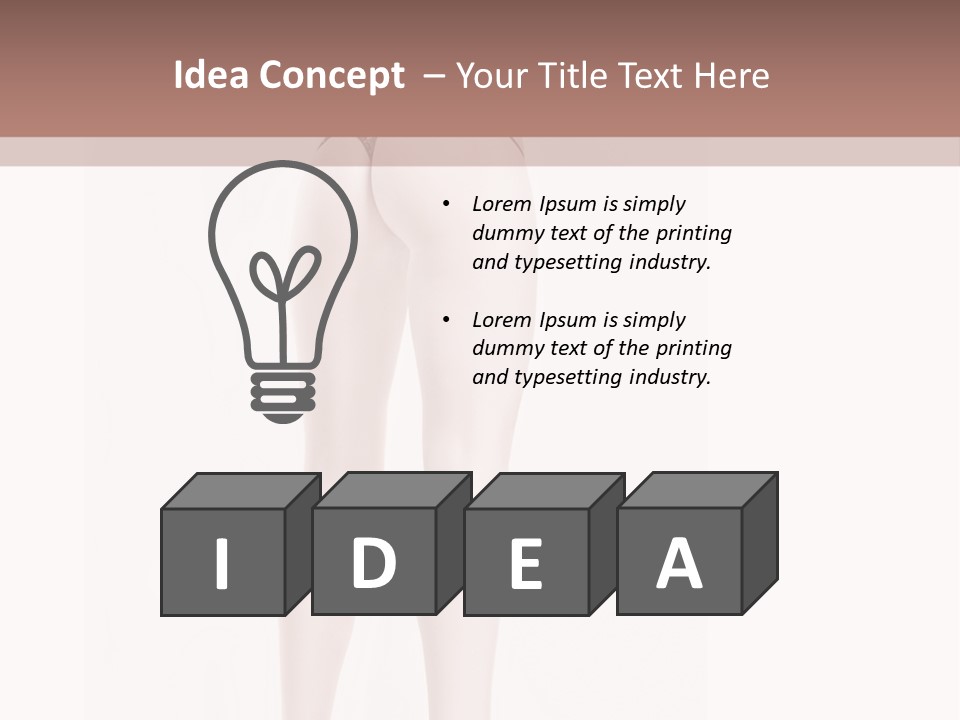 Young Boots White PowerPoint Template