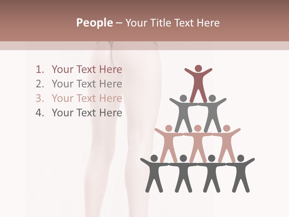 Young Boots White PowerPoint Template