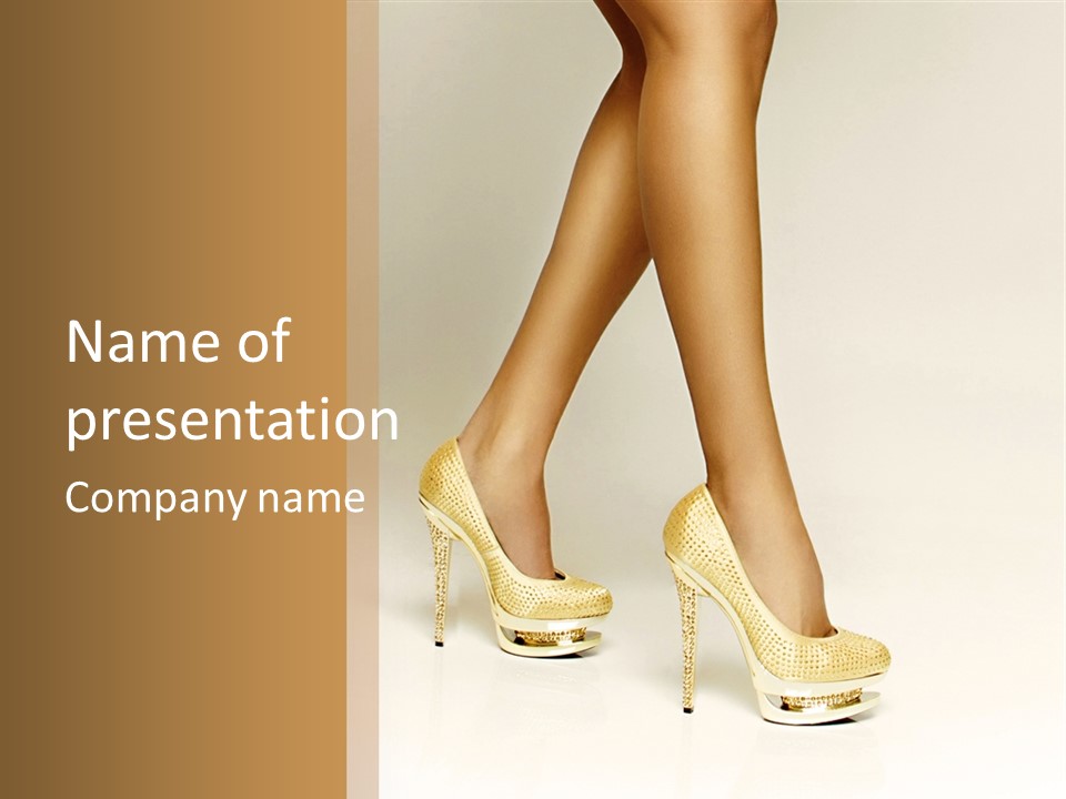 Skin Walking Young PowerPoint Template