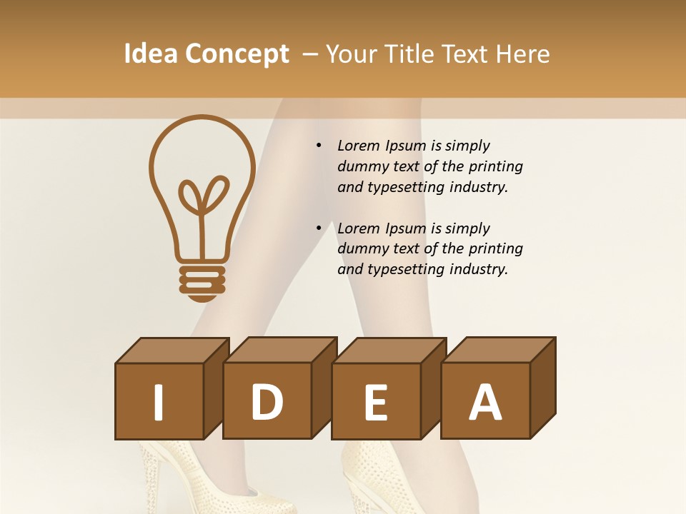 Skin Walking Young PowerPoint Template