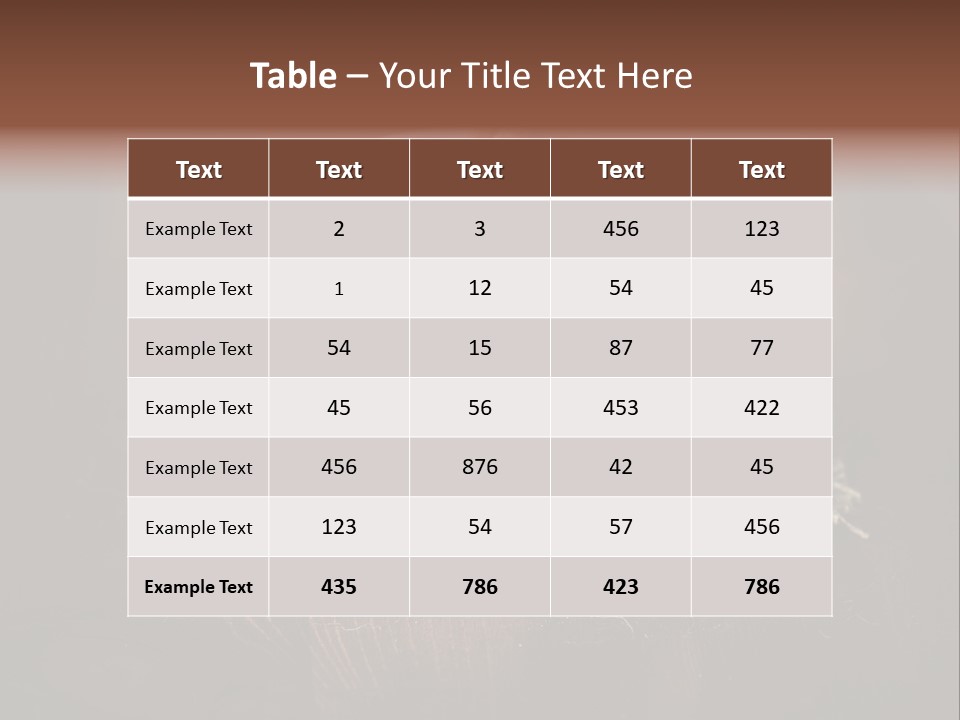 Rustic Copy Brown PowerPoint Template
