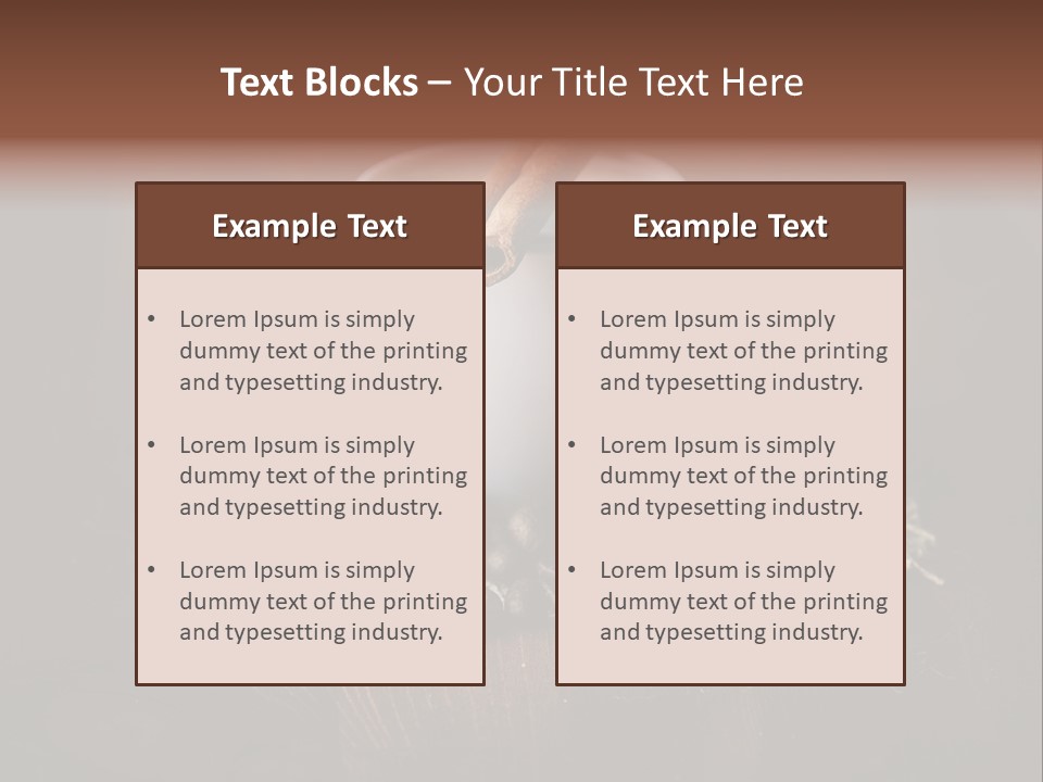 Rustic Copy Brown PowerPoint Template
