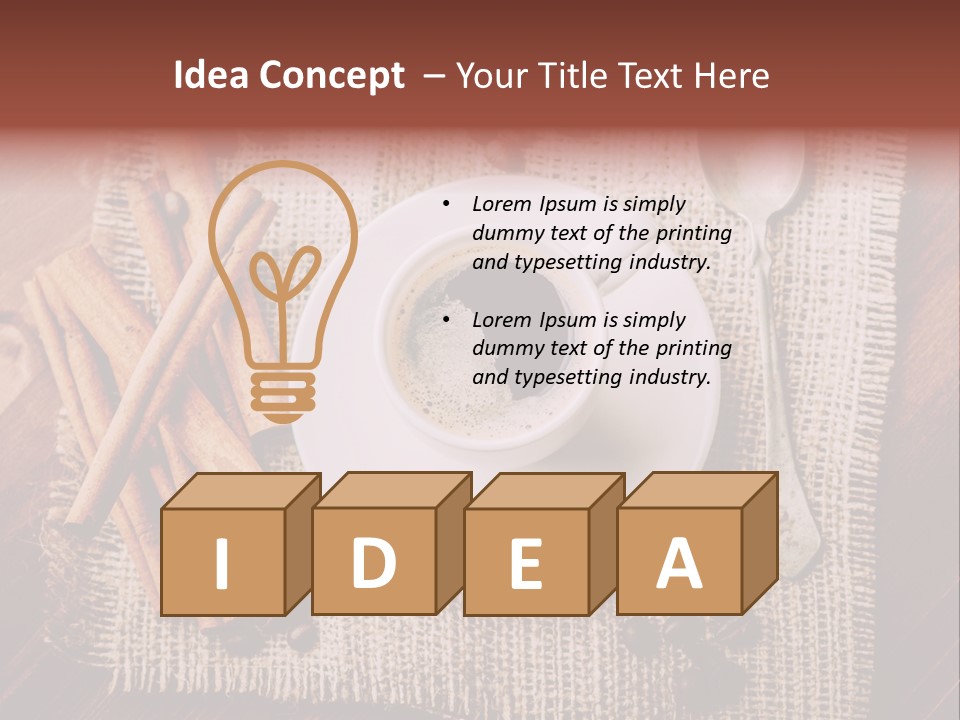 Mug Aroma Cafe PowerPoint Template