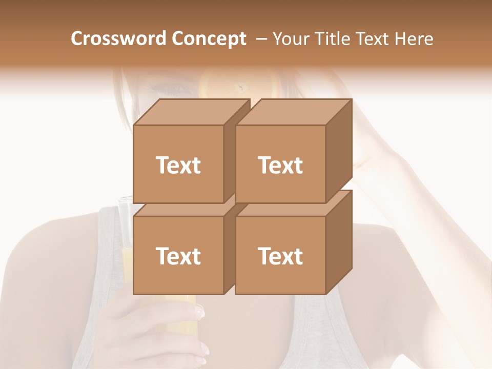People Female Pretty PowerPoint Template