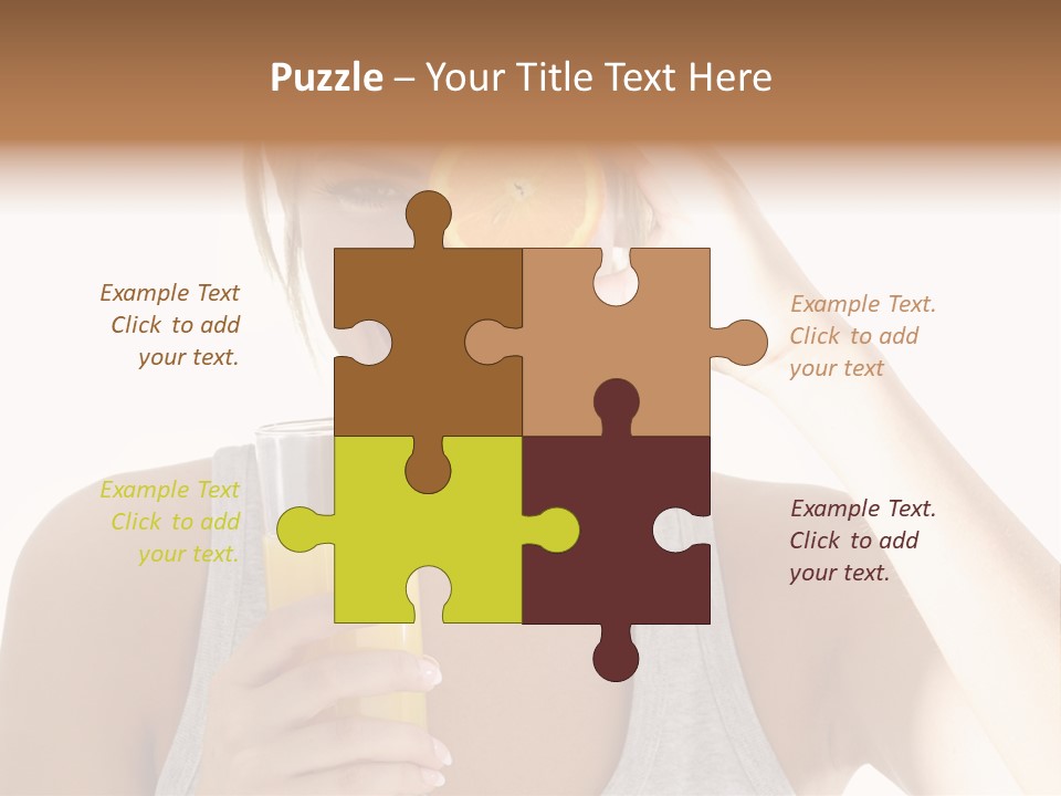 People Female Pretty PowerPoint Template