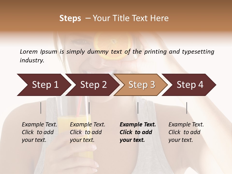 People Female Pretty PowerPoint Template