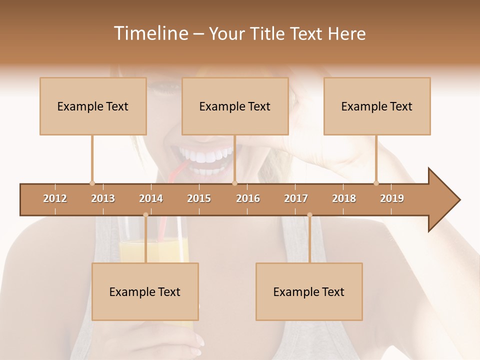 People Female Pretty PowerPoint Template