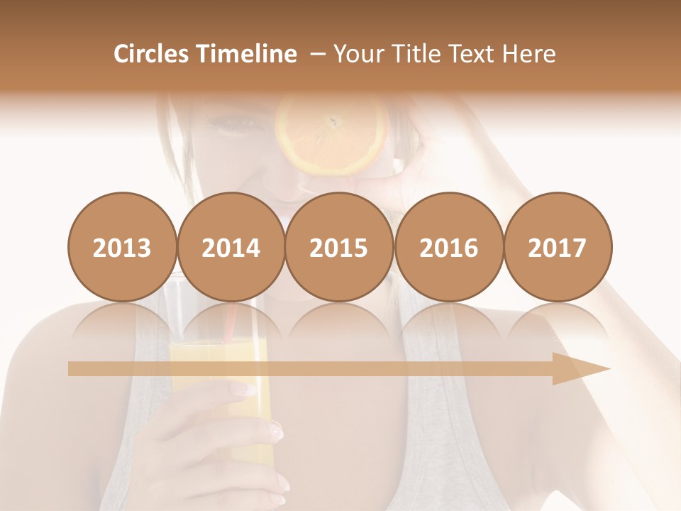 People Female Pretty PowerPoint Template