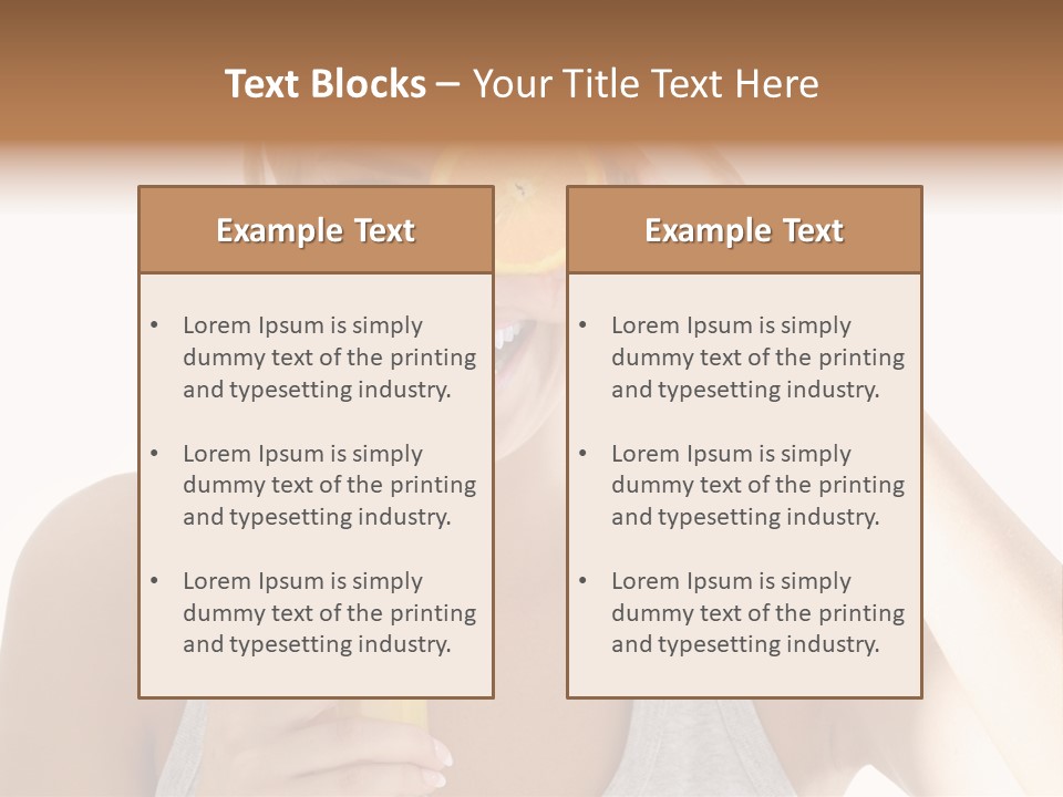 People Female Pretty PowerPoint Template