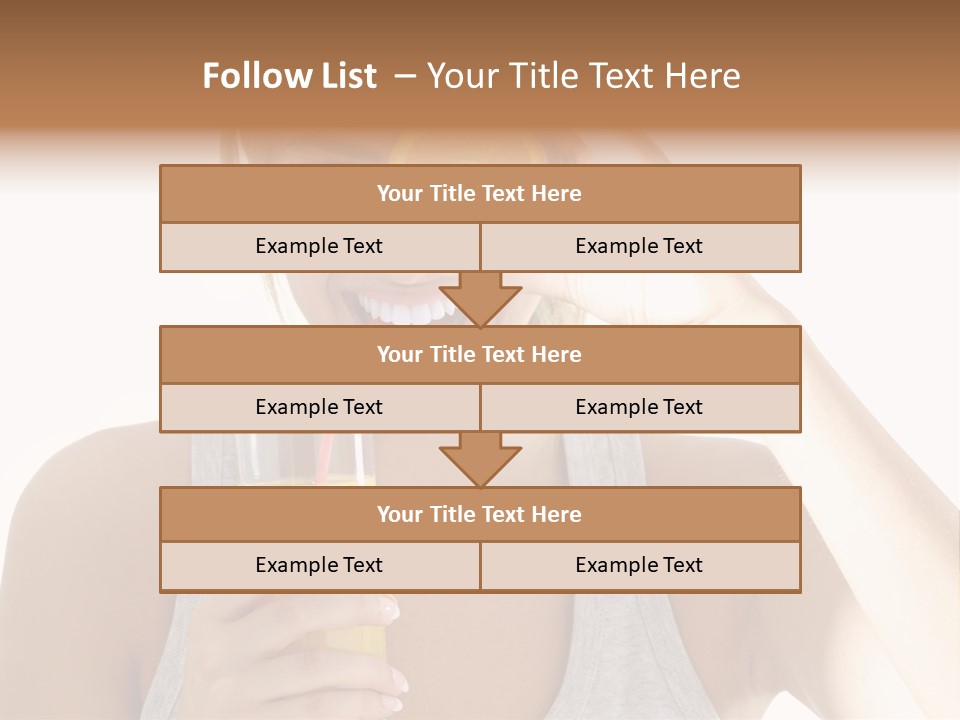 People Female Pretty PowerPoint Template