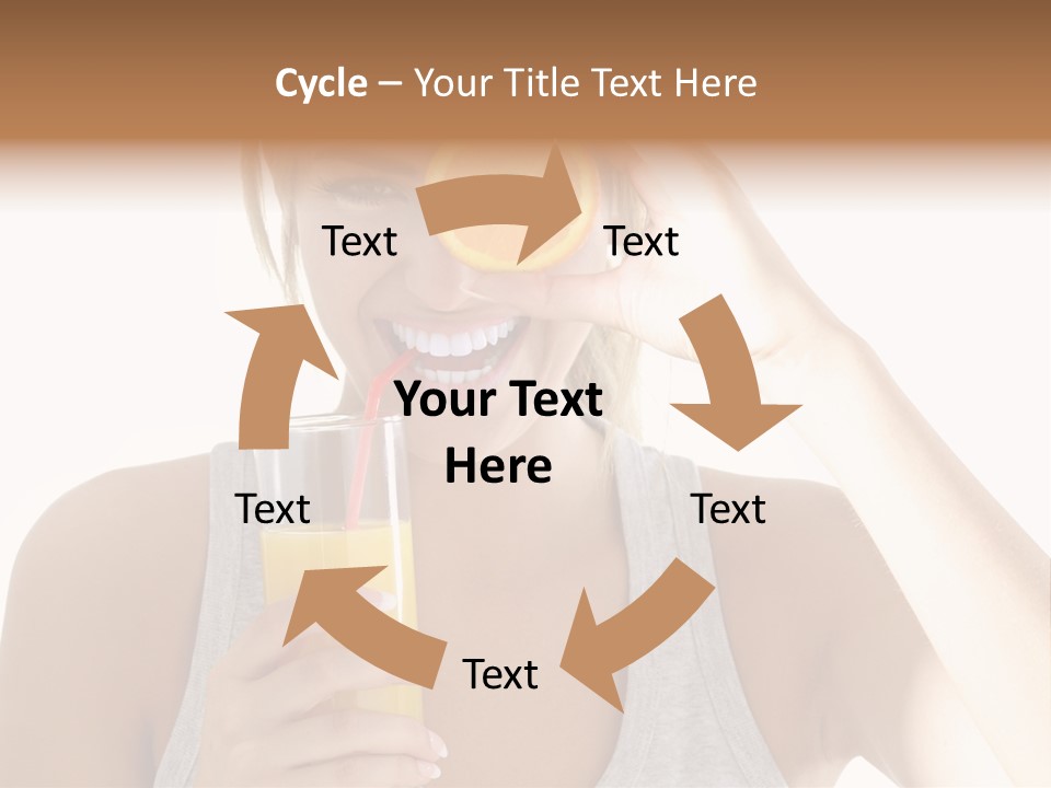 People Female Pretty PowerPoint Template