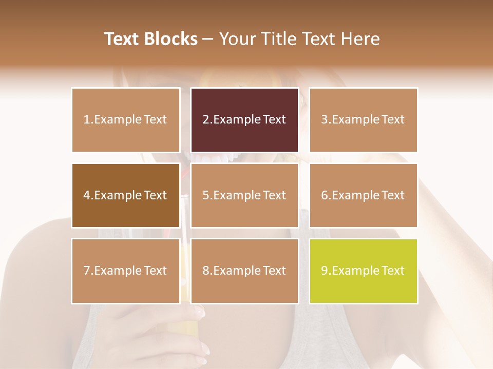 People Female Pretty PowerPoint Template