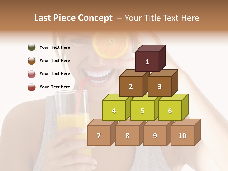 People Female Pretty PowerPoint Template