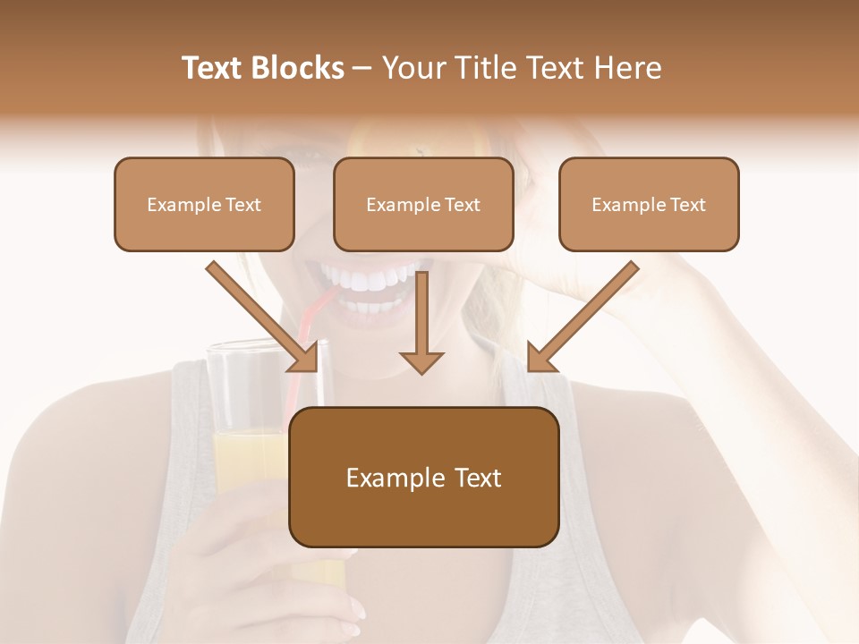 People Female Pretty PowerPoint Template