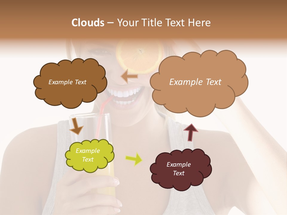 People Female Pretty PowerPoint Template