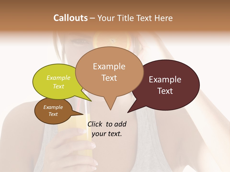 People Female Pretty PowerPoint Template