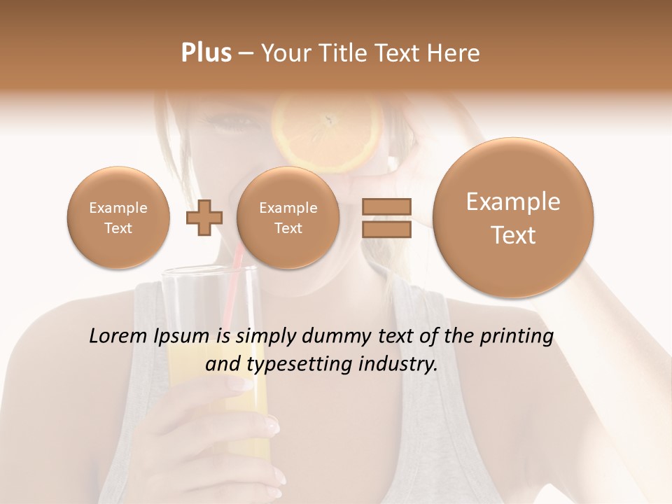 People Female Pretty PowerPoint Template