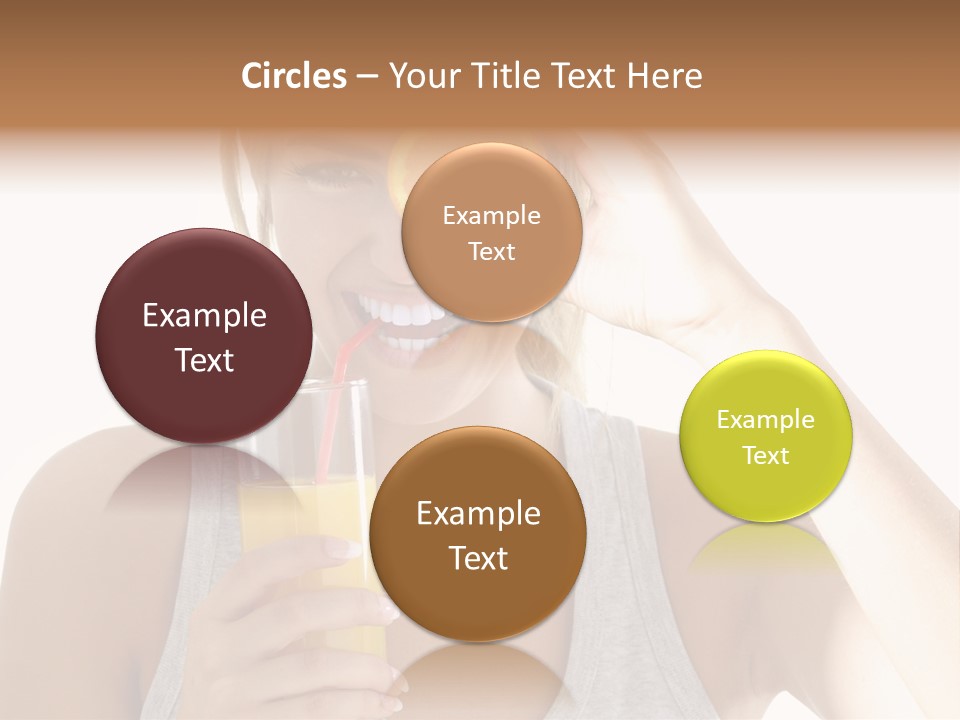 People Female Pretty PowerPoint Template