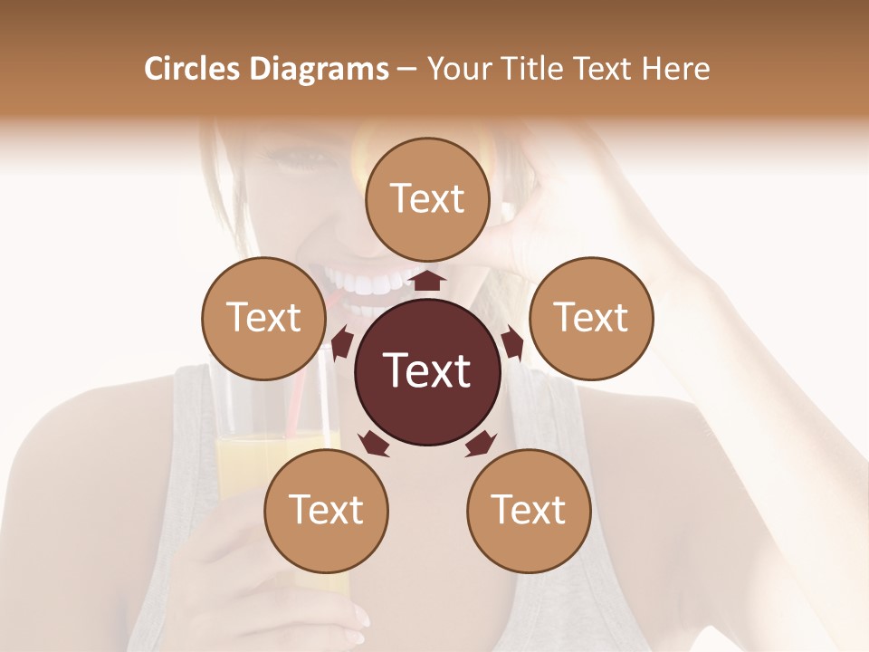 People Female Pretty PowerPoint Template