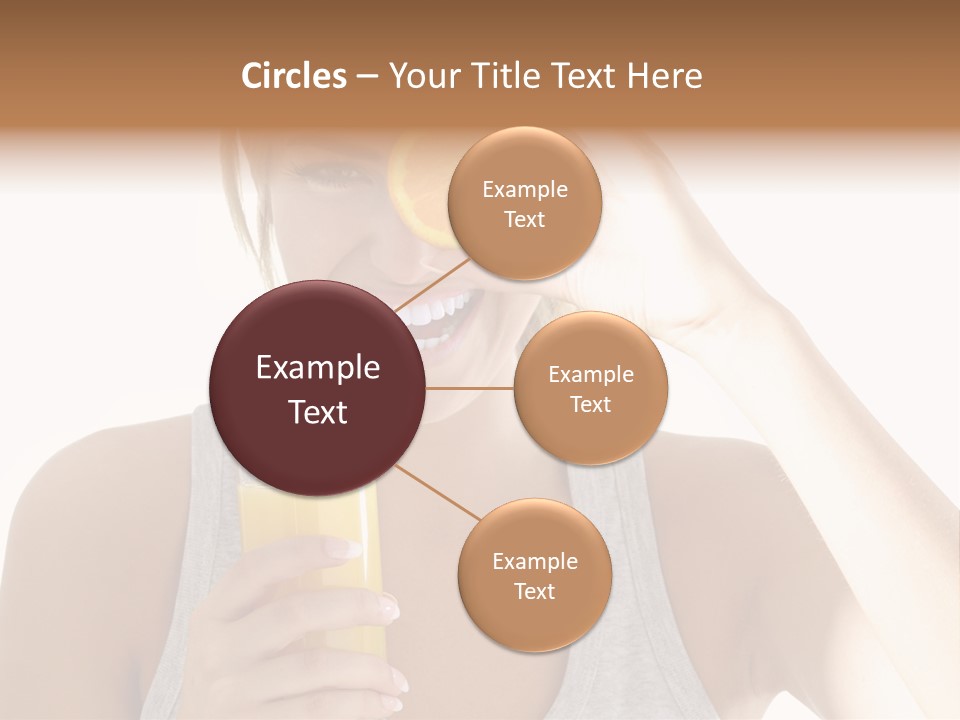 People Female Pretty PowerPoint Template