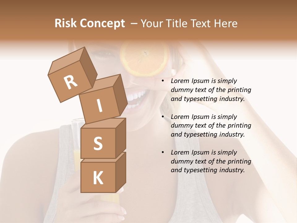 People Female Pretty PowerPoint Template