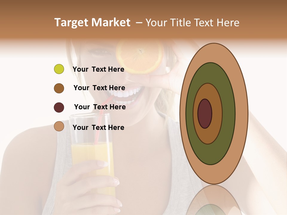 People Female Pretty PowerPoint Template