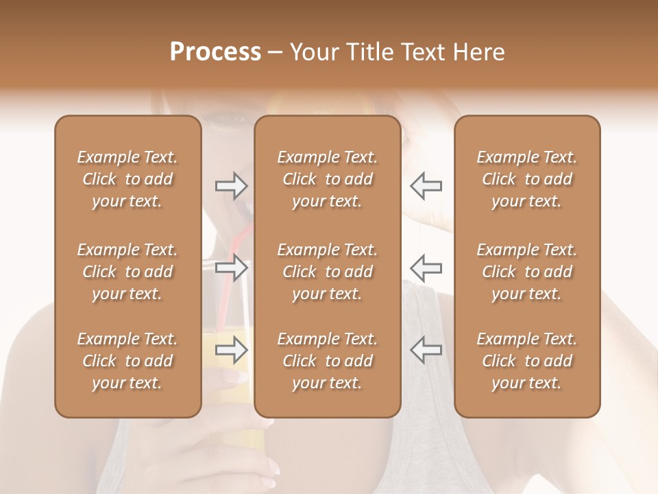 People Female Pretty PowerPoint Template